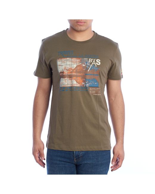 La Martina Green Ymr312-Js206 Regular Fit Short Sleeve T-Shirt for men