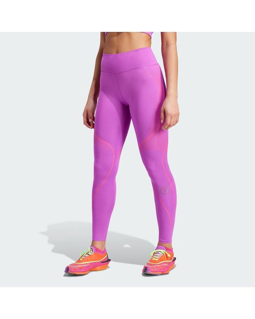 Adidas By Stella McCartney Pink Truepace Long Running Leggings