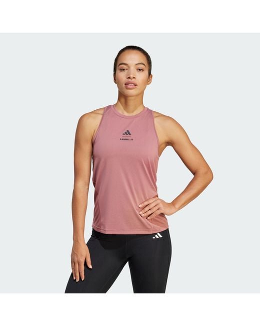 adidas Originals Les Mills Graphic Tank Top in Red Lyst UK