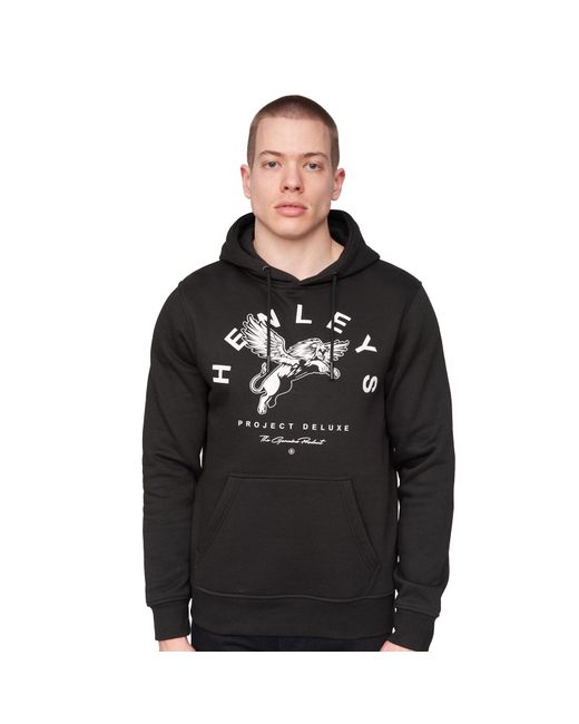 Henleys Black Colhen Hoodie for men