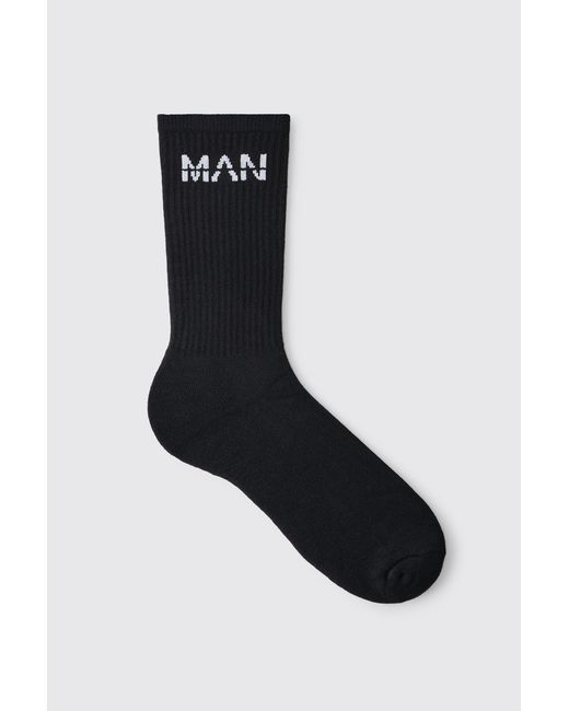 BoohooMAN Black 5 Pack Sport Socks for men