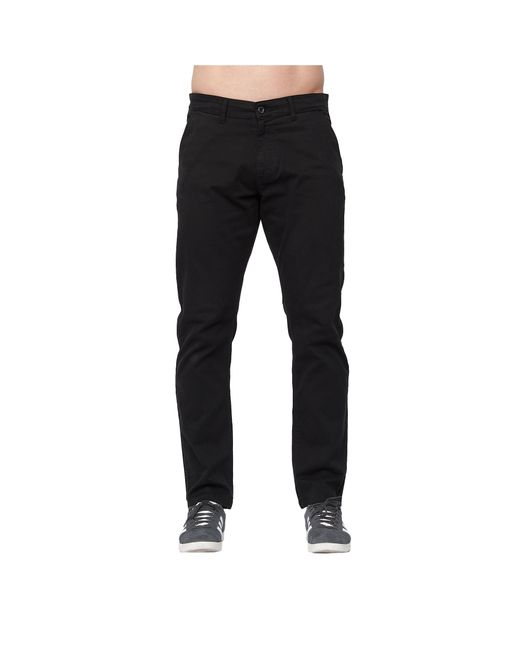 Duck and Cover Black Moretor Chinos for men