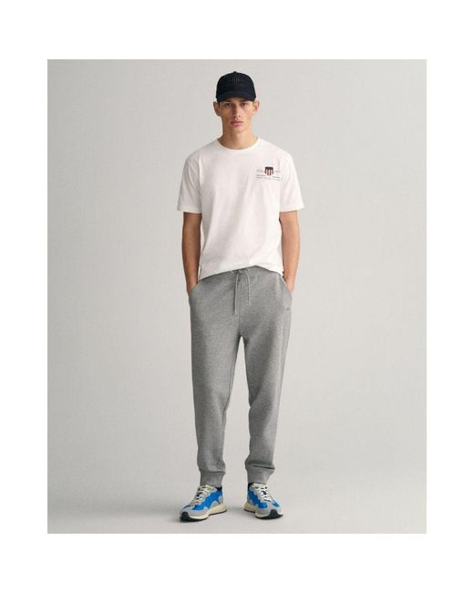 Gant Gray Shield Sweatpants for men