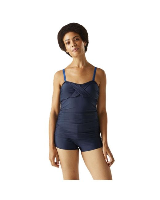 Regatta Blue Aceana Iii Swim Swimming Beach Holiday Tankini Top