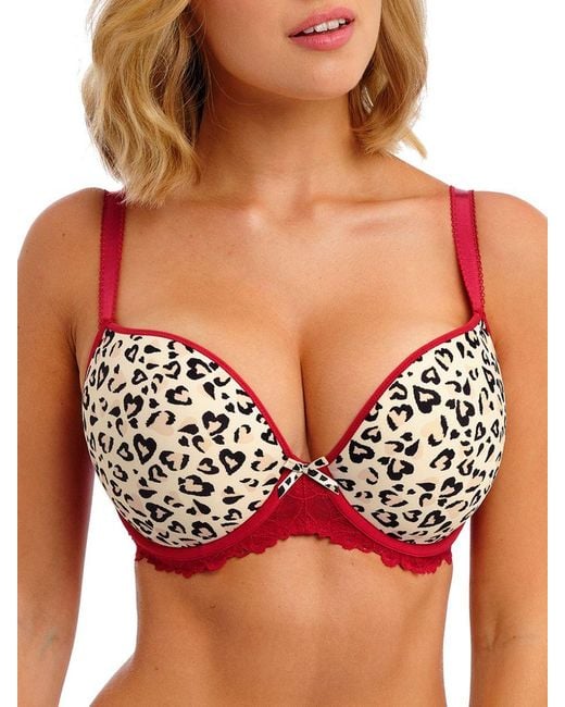 Freya Red Cherish Me Moulded Plunge T-Shirt Bra