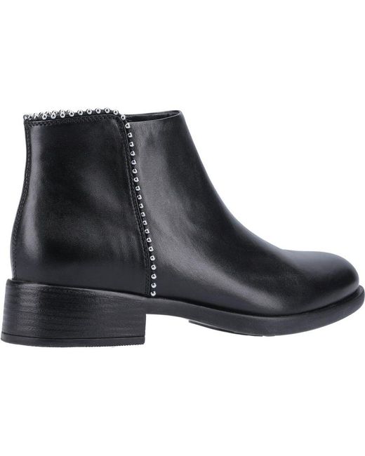 Geox Black Resia Zip Up Boots