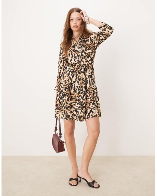 Y.A.S Natural Mini Shirt Dress