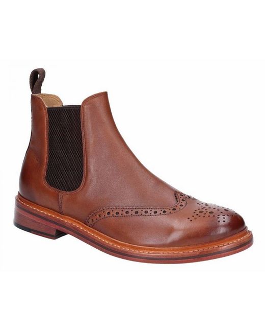 Cotswold Cotwold Mens Siddington Leder Elasticated Dress Boot (bruin) in het Brown voor heren