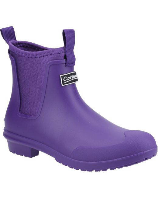 Cotswold Purple Ladies Grosvenor Wellington Boots