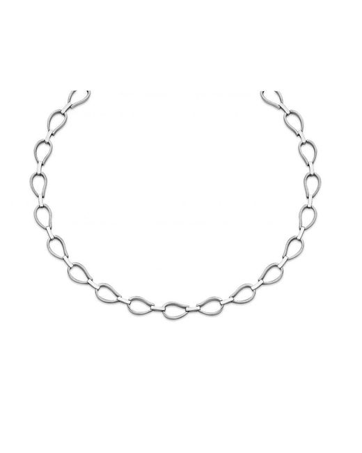 Orphelia White 925 Sterling Set: Chain + Bracelet