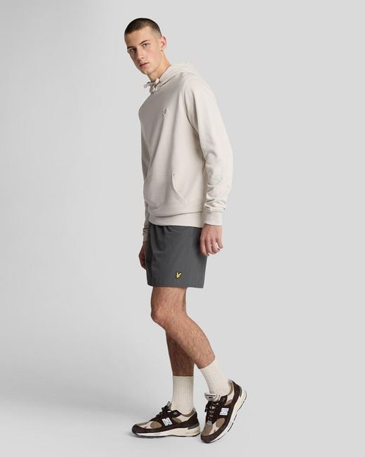 Lyle & Scott White Plain Swim Shorts for men