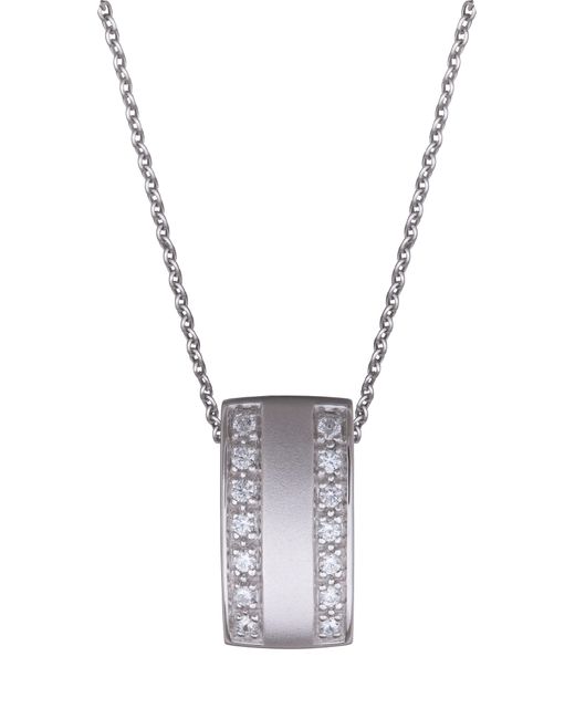 Orphelia White 925 Sterling Chain With Pendant