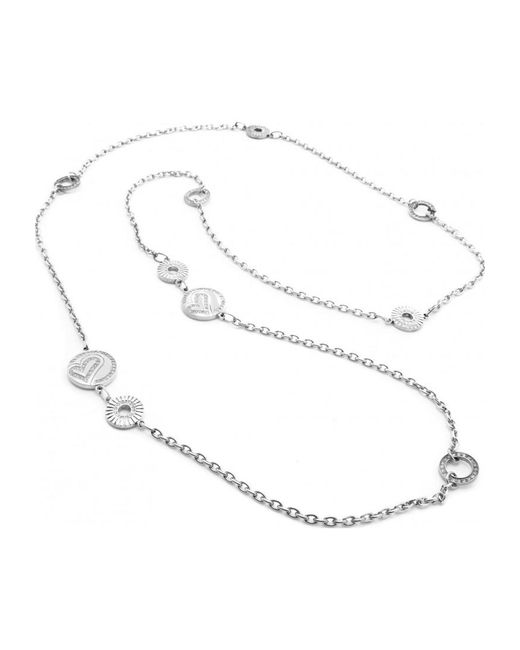 Folli Follie White 3N8F180C Ladies Necklace Sterling