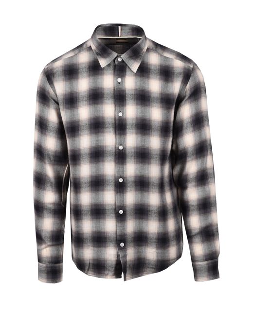 Boss Gray Liam Kent Shirt Medium for men