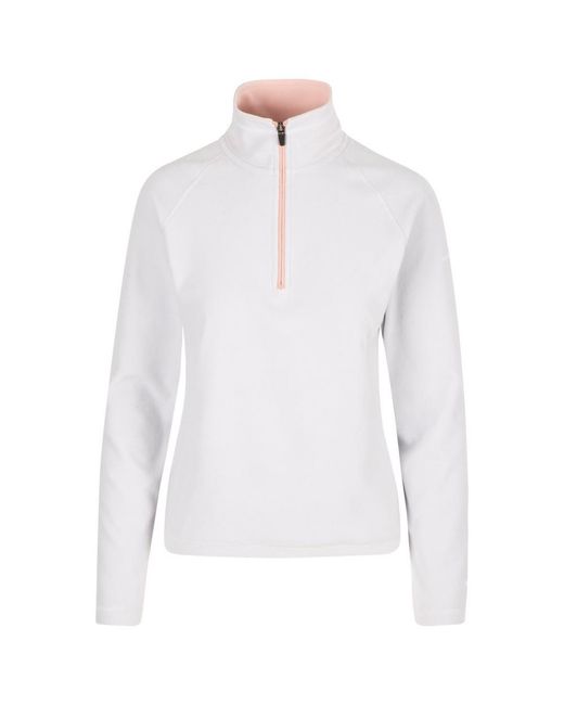 Trespass White Ladies Skylar Fleece Top (Pale)