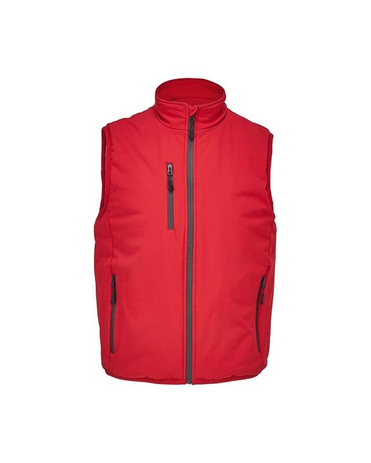 Sol's Red Adult Falcon Padded Body Warmer (Pepper)