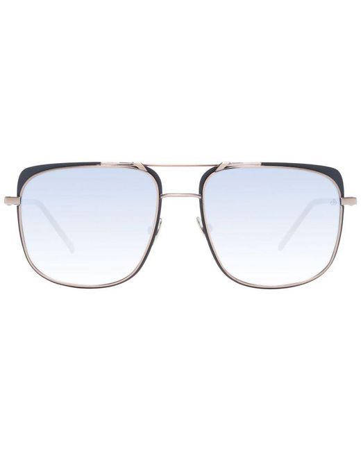 Scotch & Soda Blue Aviator Sunglasses With Gradient Lenses for men