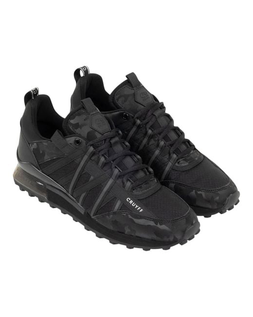 Cruyff Black Trainers Fearia Cushioned Sole Lace Up for men