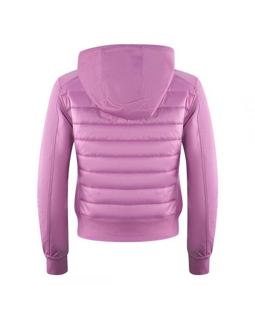 Parajumpers Caelie African Violet Hooded Padded Jacket in het Pink