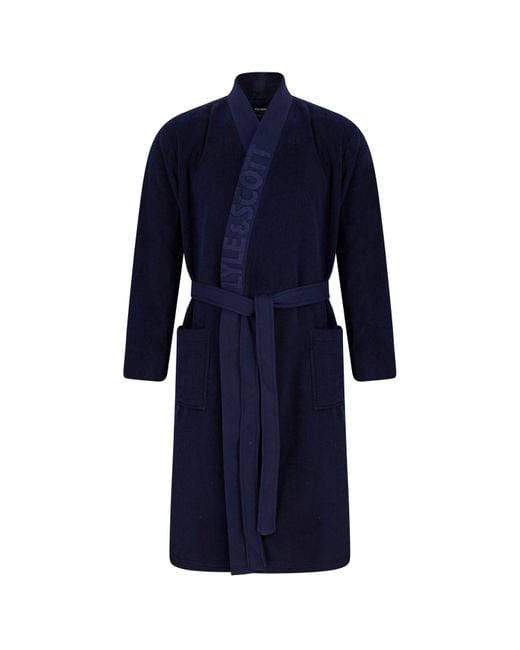 Lyle & Scott Jurk Lyle And Scott-jacquard Met Tekst In Blauw in het Blue voor heren