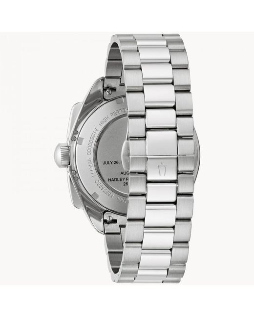Bulova Metallic Lunar Pilot Watch 96K111 Stainless Steel for men