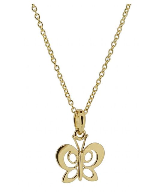 Orphelia Metallic 'Butterfly' 925 Sterling Chain With Pendant
