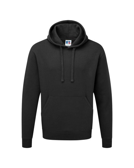 Russell Black Authentic Hooded Sweatshirt Hoodie for men