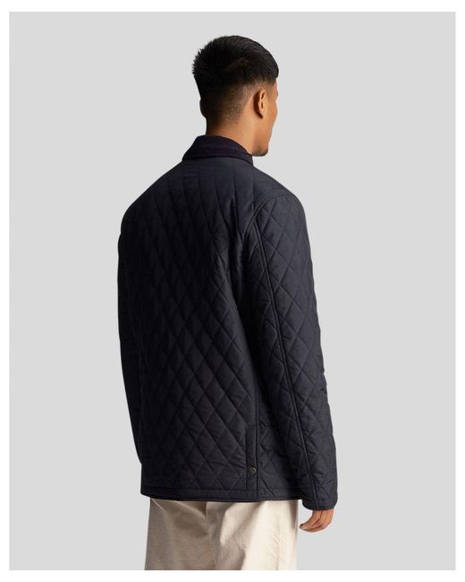 Lyle & Scott Black Quilted Jacket for men