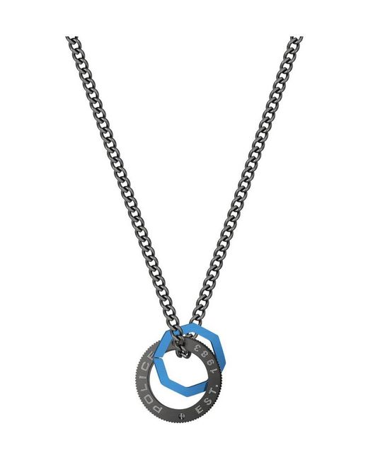 Police Blue Pejgn2008502 Necklace for men