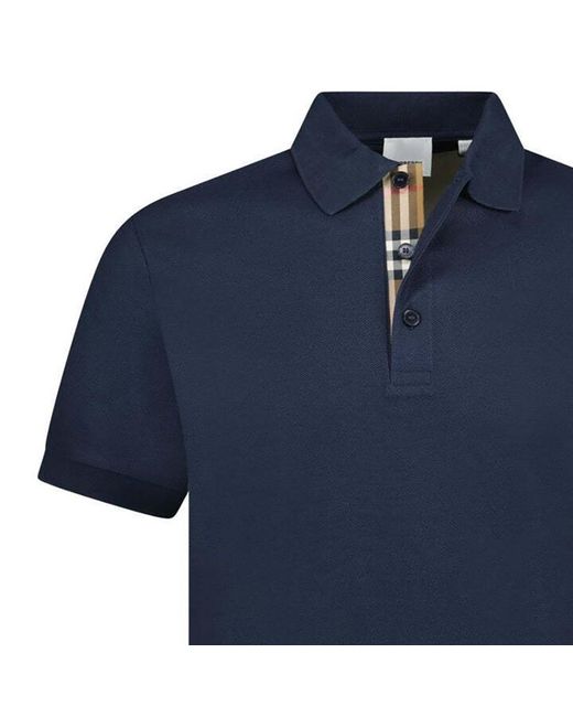Burberry Blue Hartford Polo Shirt for men