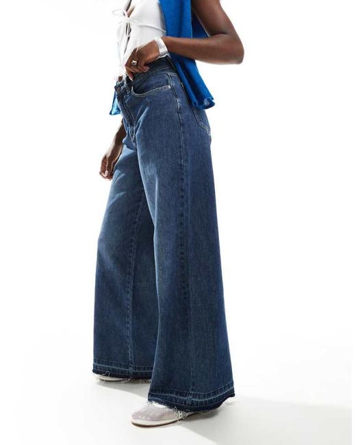 Cotton On Blue Relaxed Wide Leg Jeans