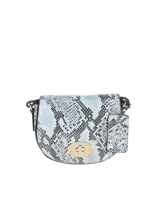 Ashwood Leather White 'Borsa Della Moda' Real Saddle Crossbody Bag