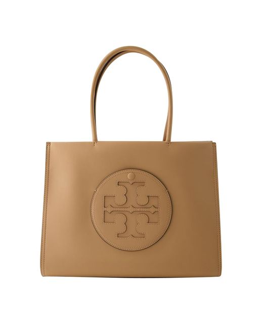 Tory Burch Natural Small Ella Shopper Bag