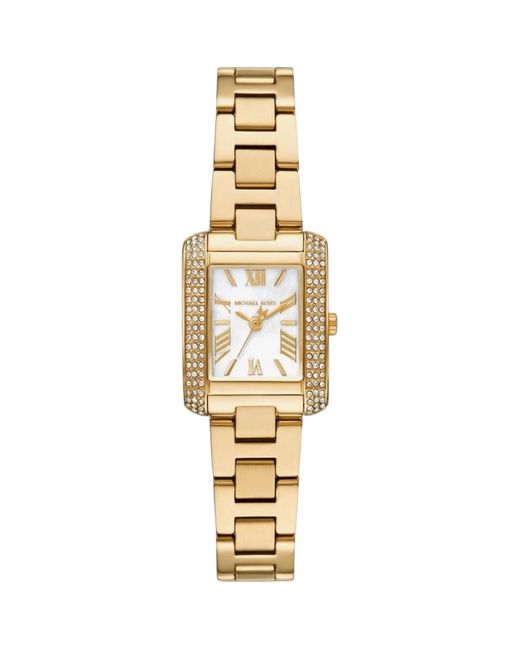 Michael Kors Metallic Mk4867 Emery 22Mm Mother-Of-Pearl Ladies Watch Stainless Steel
