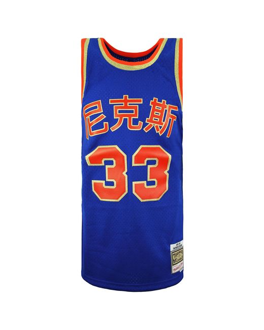 Mitchell & Ness Blue Chinese New Year Swingman Patrick Ewing Jersey Vest for men