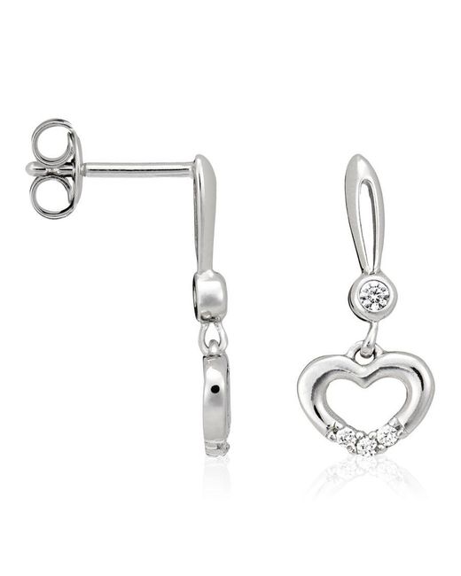 Orphelia Metallic 925 Sterling Drop Earrings
