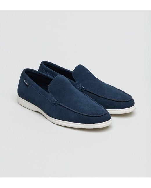 Ben Sherman Amarillo Suede Navy Loafer in Blue für Herren