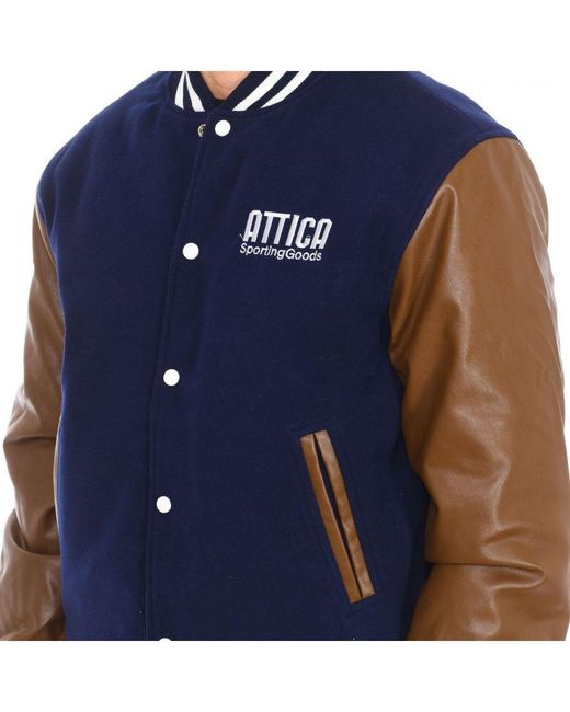 Attica Sporting Goods Blue At-Fw22-019 Baseball Jacket for men