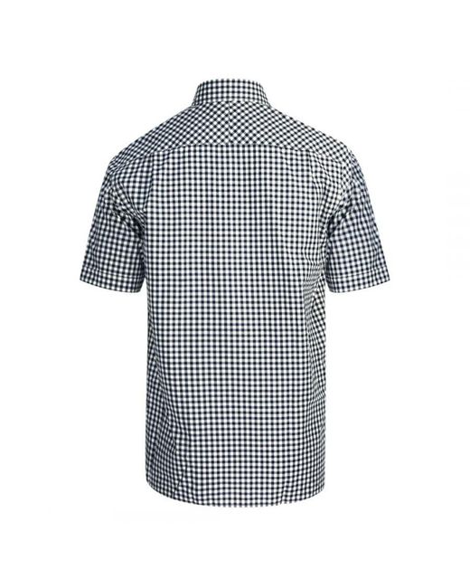 Fred Perry Blue Gingham Casual Shirt Cotton for men