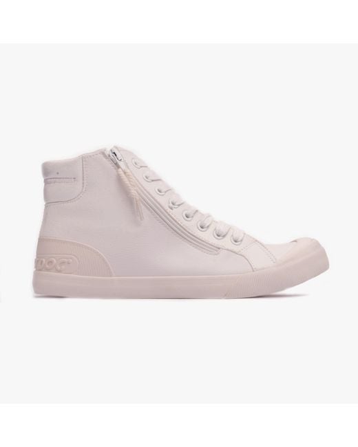 Rocket Dog Gray Jazzin Hi Sporty Pu Trainers