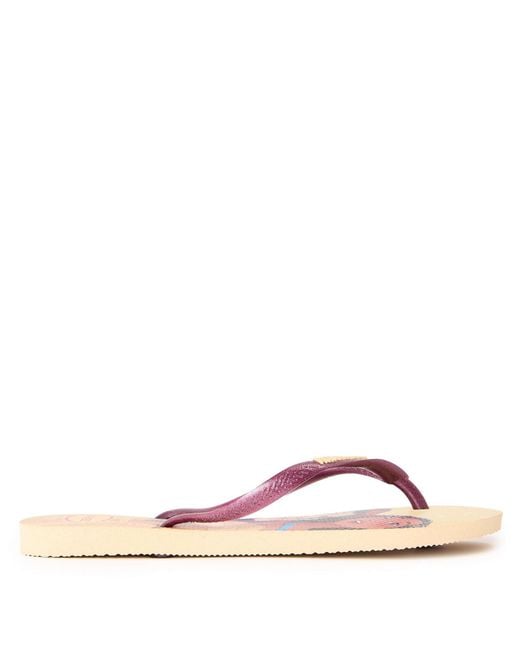 Havaianas Pink Slim Princess Flip Flops
