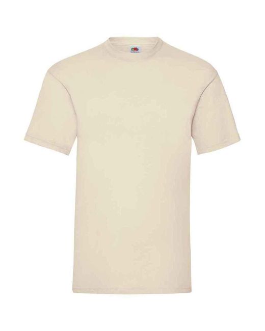 Fruit Of The Loom Valueweight T-shirt (natuurlijk) in het Natural voor heren