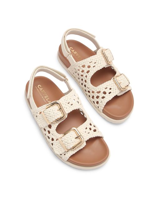 Carvela Kurt Geiger Natural Solina Weave Sandals