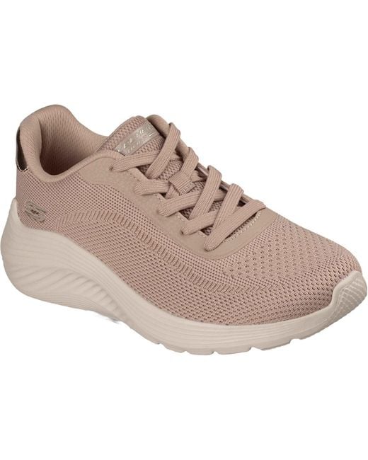 Skechers Gray Bobs Squad Waves Current Look Textile Trainers
