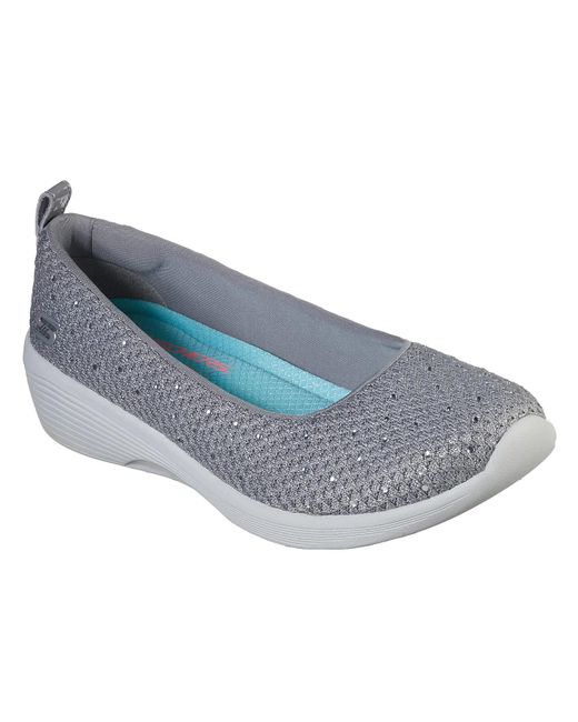 Skechers Blue Arya Sweet Glitz Slip On Shoes