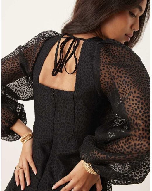 Nobody's Child Black Zendaya Mini Organza Dress