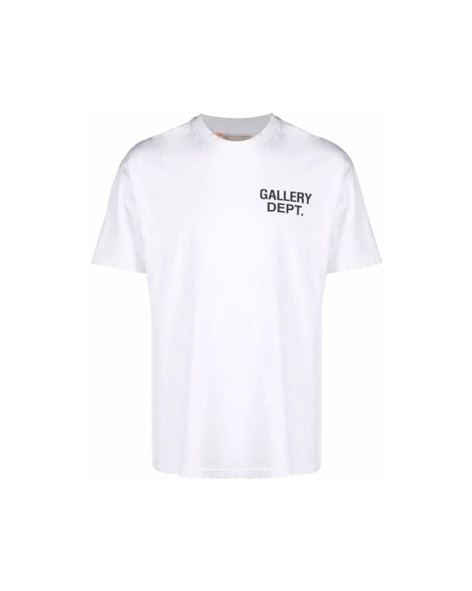 GALLERY DEPT. White Souvenir Logo T-Shirt for men