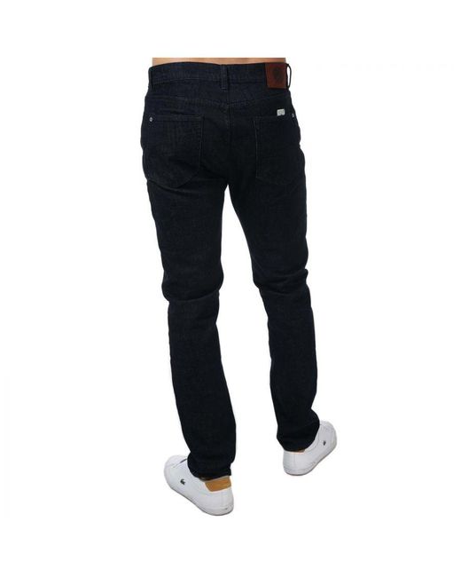 Pretty Green Erwood Slim Fit Jeans in Black for Men | Lyst UK
