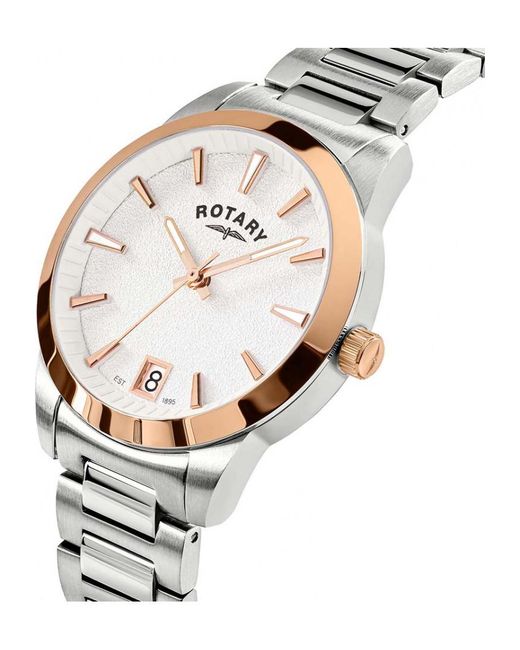 Rotary Metallic Rlb10036-06 Ladies Heritage Watch