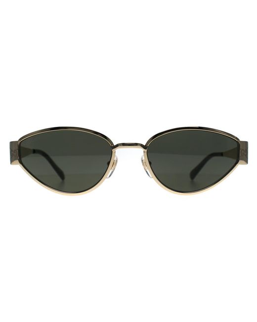 Gucci Brown Oval Gg1853S Metal